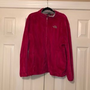 The North Face Hot Pink Full-Zip Jacket